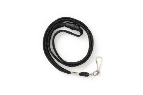 Smycz taśma wypinająca z karabińczykiem czarna czarna Argo (601288)