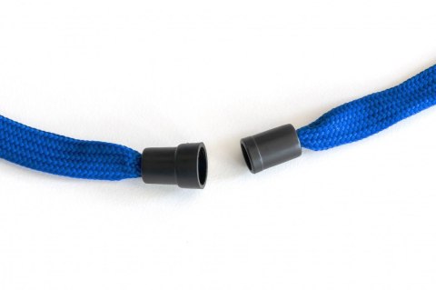 Smycz taśma wypinająca z karabińczykiem czarna czarna Argo (601288)