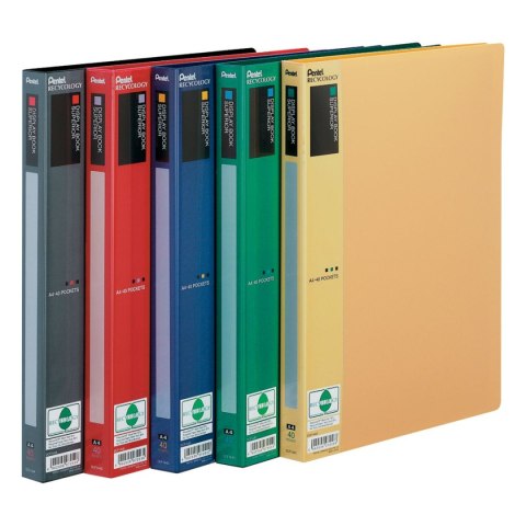 Teczka ofertowa A4 kolor: czarna 40 kieszeni Pentel Teczka ofertowa A4 kolor: czarna 40 kieszeni Pentel