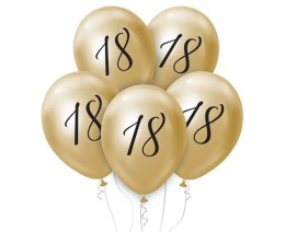 Balon gumowy 18, platynowe j. złote złoty 12cal Godan (GZ-Z185)
