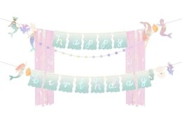 Baner Happy Birthday Syrenka, 130x100cm Partydeco (GRL123)
