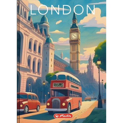 Brulion Retro City A6 96k. 70g krata Herlitz (400196851) Brulion Retro City A6 96k. 70g krata Herlitz (400196851)