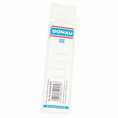 Etykiety opisowe do segregatora biały [mm:] 28x153 Donau (8350920-09PL)