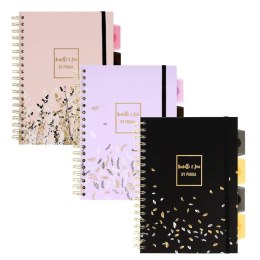 Kołozeszyt (kołonotatnik) FLORAL LOVE B5 B5 linia Pukka (9447-ROC)