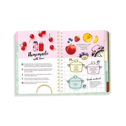 Kołozeszyt (kołonotatnik) przepiśnik A5 240k. 90g kropki/tagi Interdruk