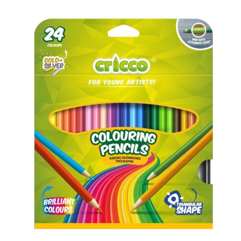 Kredki ołówkowe 24 kol. Cricco Kredki ołówkowe 24 kol. Cricco