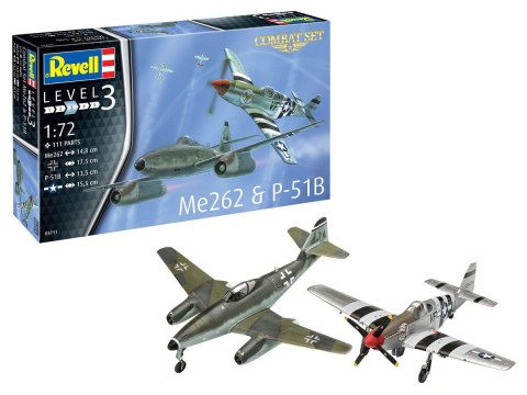 Model do sklejania Me262 & P-51B - Combat Set Revell (03711)