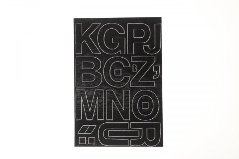 Naklejka (nalepka) litery samoprzylepne carne (60mm)