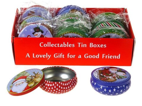 Ozdoba świąteczna pudełko metalowe, z motywem świątecznym Adar (584662) Ozdoba świąteczna pudełko metalowe, z motywem świątecznym Adar (584662)