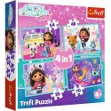 Puzzle Gabby Gabby great adventure 4w1 el. Trefl (34670)
