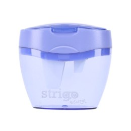 Temperówka z pojemnikiem na 3 grubości oł.i kredek mix plastikowa Strigo (SSC386)