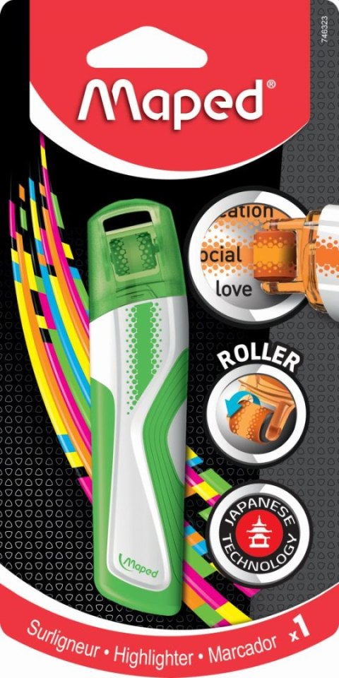 Zakreślacz PEPS fluo zielony Maped (746323) Zakreślacz PEPS fluo zielony Maped (746323)