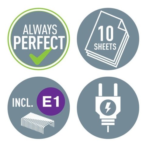 Zszywacz elektryczny biały 10k. plastik Leitz (55321001)