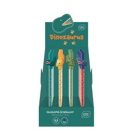 Długopis wymazywalny Dinozaurus na skuwkę z figurką 5902277331847 wkład niebieski 0,5mm Interkobo