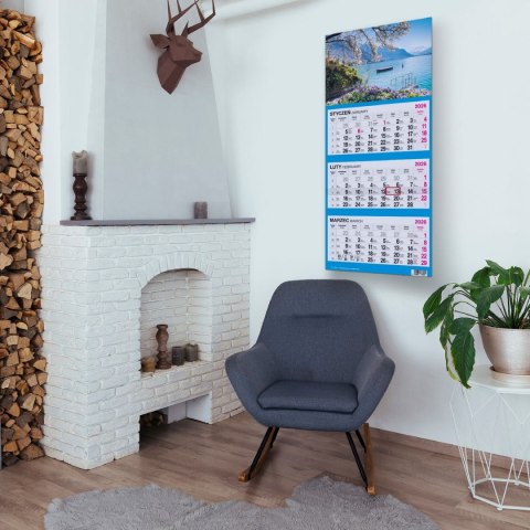 Kalendarz ścienny WIDOK 310mm x 790mm Press