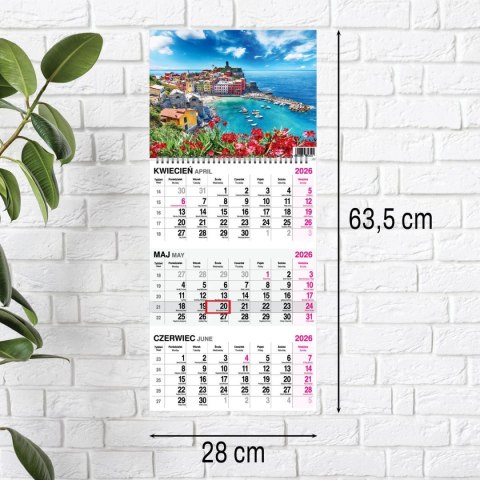 Kalendarz ścienny WIDOK 310mm x 790mm Press