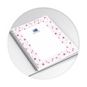 Kołozeszyt (kołonotatnik) Floral B5 120k. 90g krata/tagi Oxford (400094955)