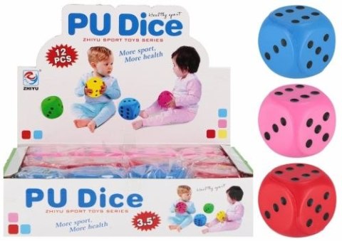 Kości do gry Kostka miękka 8cm mix Mega Creative (545086)