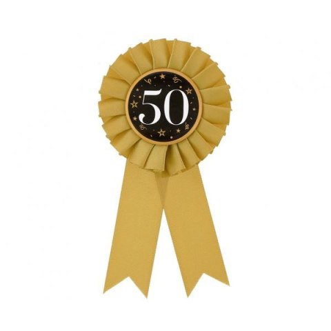 Kotylion 50 urodziny, złoty złoty Godan (YH-KJ50)