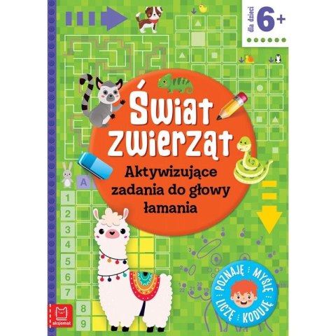 Książeczka edukacyjna Świat zwierząt. Aktywizujące zadania do głowy łamania. Poznaję, myślę, liczę, koduję Aksjomat Książeczka edukacyjna Świat zwierząt. Aktywizujące zadania do głowy łamania. Poznaję, myślę, liczę, koduję Aksjomat
