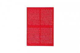 Litery samoprzylepne czerwony Farro