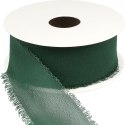 Wstążka Craft-Fun Series szyfonowa strzępiona 40x10 [mm x m] zielony butelkowy Titanum (WJ40-10-012B)