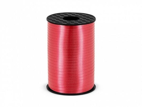Wstążka plastikowa czerwona, 5mm/225m 5x225 [mm x m] czerwona Partydeco (PRP5-007)