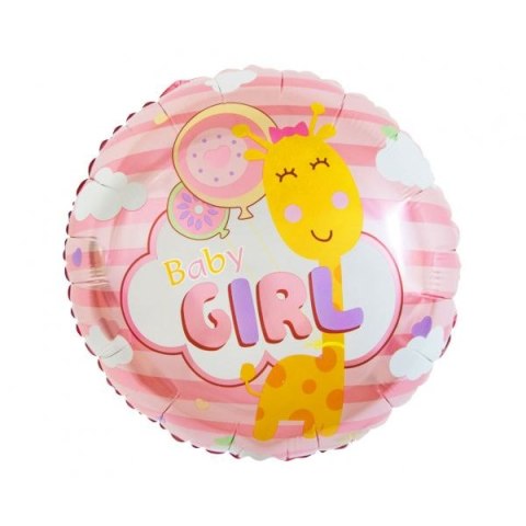 Balon foliowy Baby girl 18cal Godan (FG-OBGR) Balon foliowy Baby girl 18cal Godan (FG-OBGR)