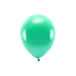 Balon gumowy Metalizowane Eco Balloons zielony 260mm Partydeco (ECO26M-012)