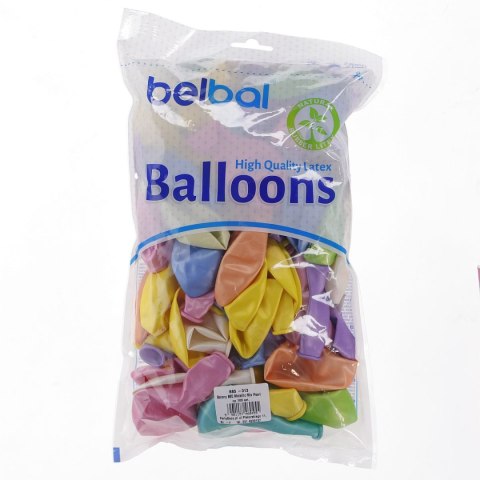 Balon gumowy perłowy 100 szt mix 12cal Partydeco (12M-000P) Balon gumowy perłowy 100 szt mix 12cal Partydeco (12M-000P)