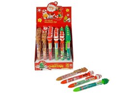 Długopis wielokolorowy z motywem świątecznym wkład mix Adar (611412)