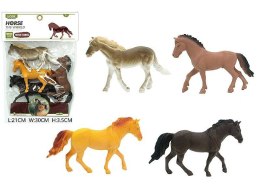 Figurka zestaw 4 koni 10cm Adar (582675)