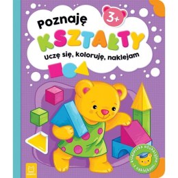 Książeczka edukacyjna Poznaję kształty. Uczę się, koloruję, naklejam. 3+ Aksjomat
