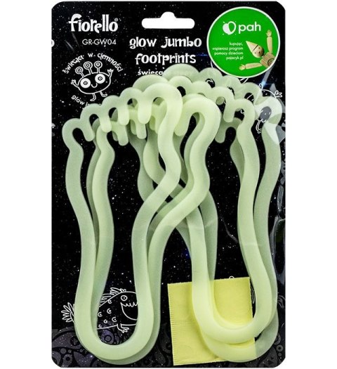 Naklejka ścienna Fluorescencyjna 6 szt stopy Fiorello (170-2803) Naklejka ścienna Fluorescencyjna 6 szt stopy Fiorello (170-2803)