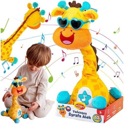 Pluszak interaktywny Tańcząca Żyrafa Aalek Discovery (DD51161)