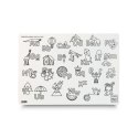 Podkład na biurko FUNNY MAT white ALFABET sfu1017 polipropylen PP [mm:] 335x480 Strigo (8681379310178)
