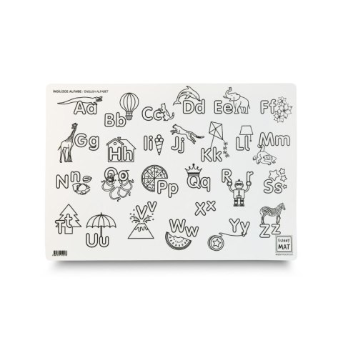 Podkład na biurko FUNNY MAT white ALFABET sfu1017 polipropylen PP [mm:] 335x480 Strigo (8681379310178)