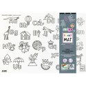 Podkład na biurko FUNNY MAT white ALFABET sfu1017 polipropylen PP [mm:] 335x480 Strigo (8681379310178)