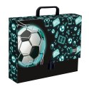 Teczka kartonowa na zatrzask Neon Football A4 czarny [mm:] 330x90 Unipap