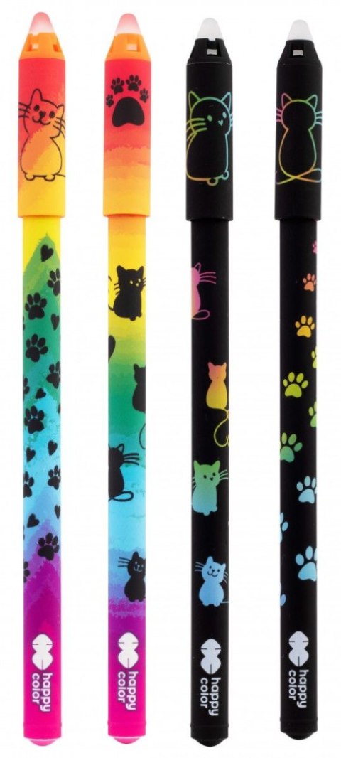Długopis wymazywalny Miaow wkład niebieski 0,5mm Happy Color (HA 4120 01MA-3 KP40)