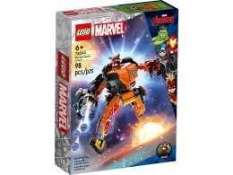 Klocki konstrukcyjne Marvel Super Heroes Mechaniczna zbroja Rocketa Lego (76243)