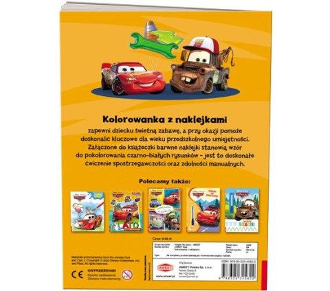 Książka dla dzieci Auta. Kolorowanka z Naklejkami Ameet (NA 9139) Książka dla dzieci Auta. Kolorowanka z Naklejkami Ameet (NA 9139)