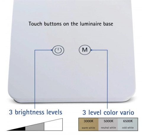Lampka biurowa LED MAULpearly BIAŁA Maul (82017/02 ML) Lampka biurowa LED MAULpearly BIAŁA Maul (82017/02 ML)