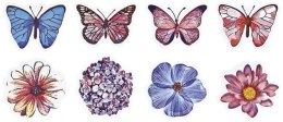 Naklejka (nalepka) Craft-Fun Series Wiosna-motyle, kwiaty Naklejki na rolce Titanum (25JT014)
