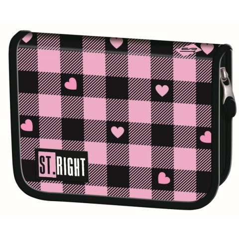 Piórnik STRIGHT PINK CHECKERED PC-03 Bambino (bez wypozażenia) Piórnik STRIGHT PINK CHECKERED PC-03 Bambino (bez wypozażenia)
