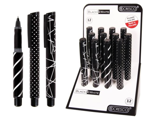 Pióro kulkowe na naboje GO PEN b&W 5907464220058 Cresco (202001-G) Pióro kulkowe na naboje GO PEN b&W 5907464220058 Cresco (202001-G)