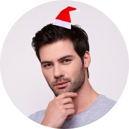 Czapka party mini czapeczki mikołaja 2 szt czerwone tekstylny Arpex (sm8007)