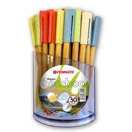 Długopis BAMBOO 30 szt w displ 5906910832555 niebieski 0,7mm Penmate (TT8903)