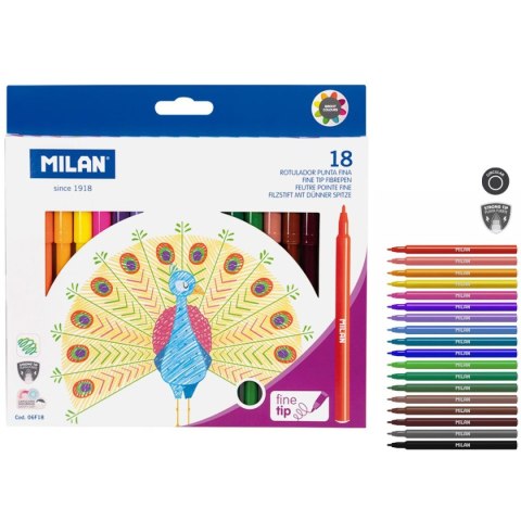 Flamaster 18 kol. Milan (06F18)