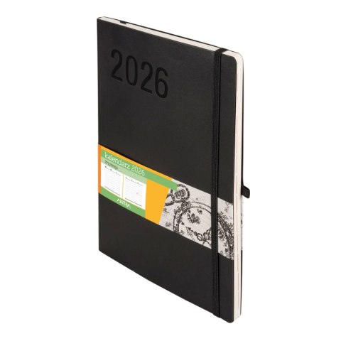 Kalendarz książkowy (terminarz) 2026 IMPRESJA TDW B5 Antra (czarny)